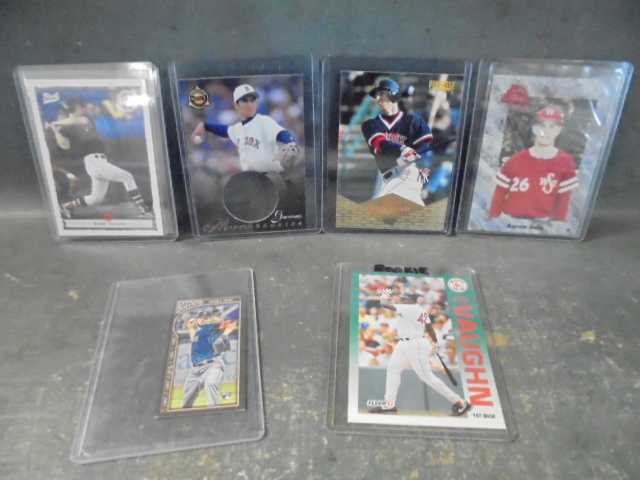 lot 29 image: Boston Red Sox Star Rookie Baseball Cards, Garciaparra, Sele, Nixon and MORE