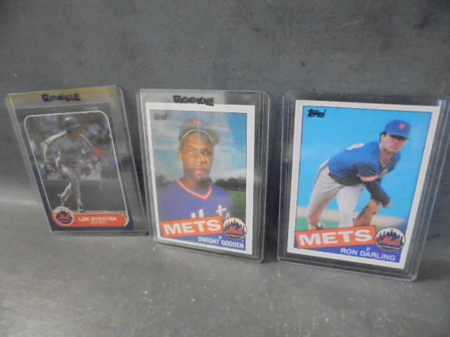 lot 30 image: New York Mets Star Rookie Baseball Cards, Gooden, Dykstra, and Darling