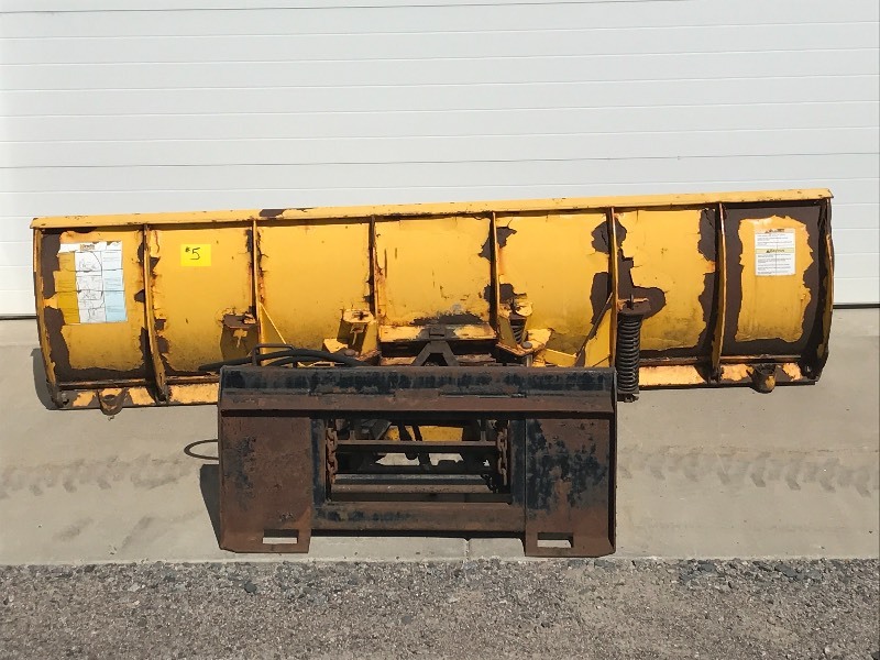 lot 5 image: Fisher Commercial Skid Loader Snow Plow