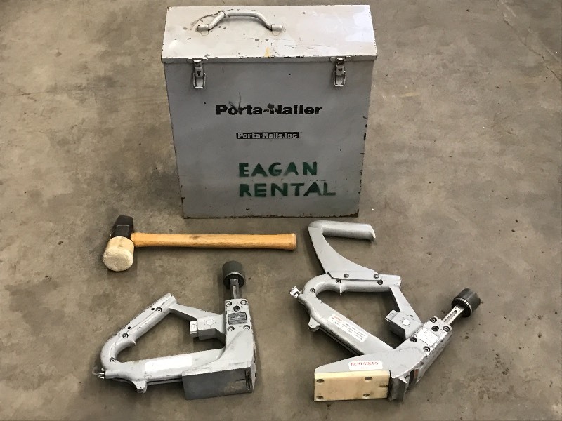 lot 41 image: Porta-Nails Commercial Flooring Nailer Set