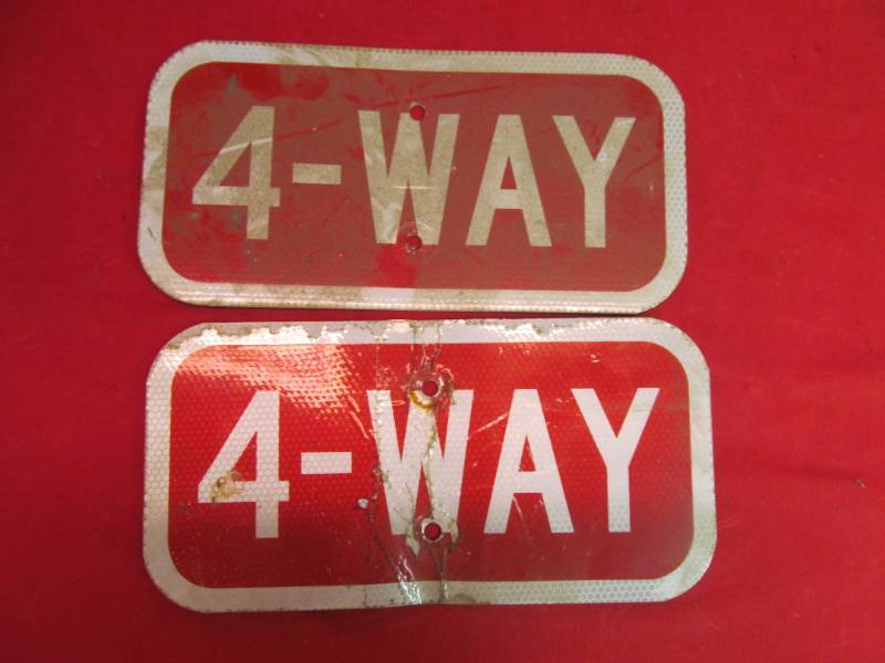 lot 27 image: 4 way signs