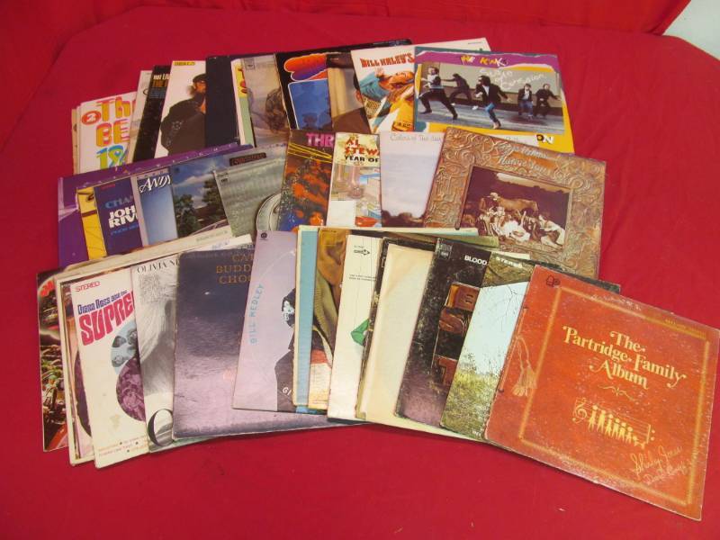 lot 42 image: Vintage record albums