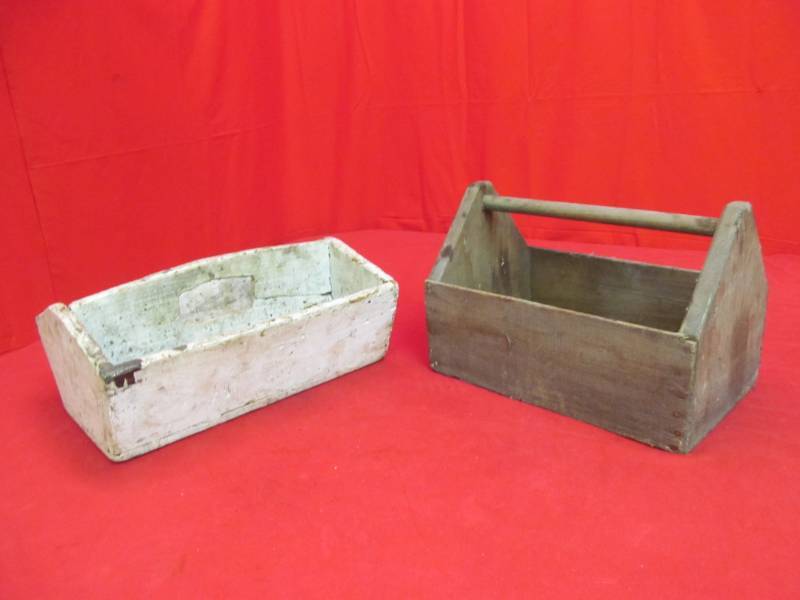 lot 54 image: Wooden tool boxes