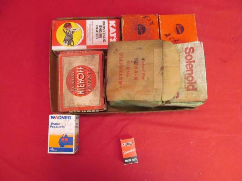 lot 57 image: Group of Vintage auto parts