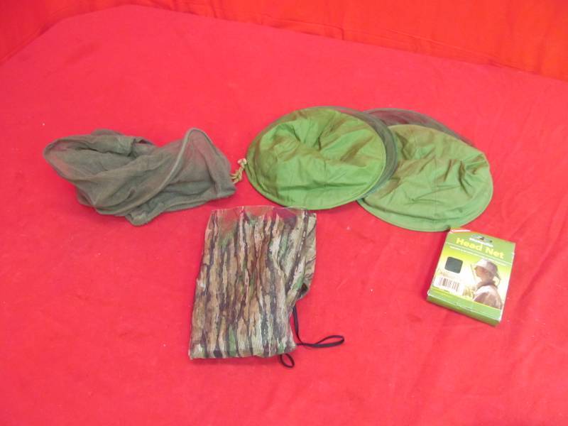 lot 110 image: group of mosquito head nets