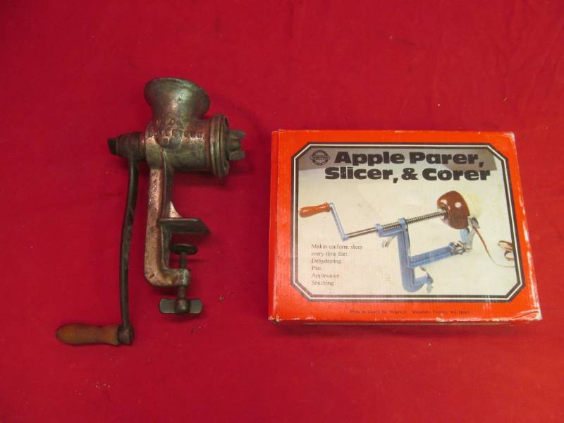 lot 117 image: apple peeler, corer, food grinder, keystone #30