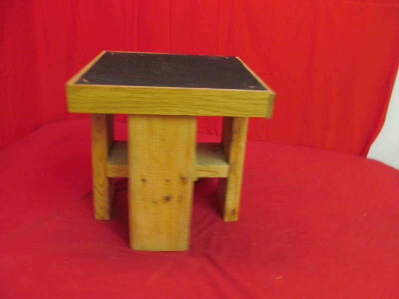 lot 121 image: wooden stool
