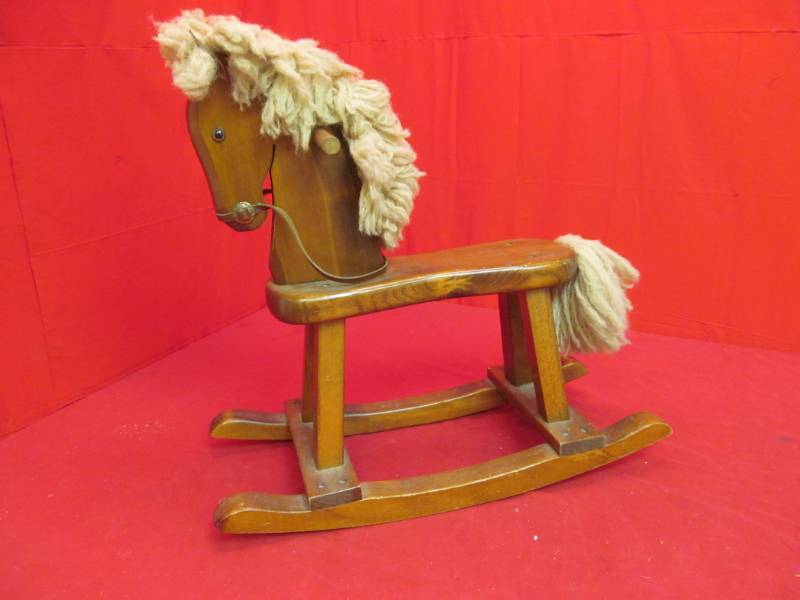 lot 136 image: Vintage rocking horse
