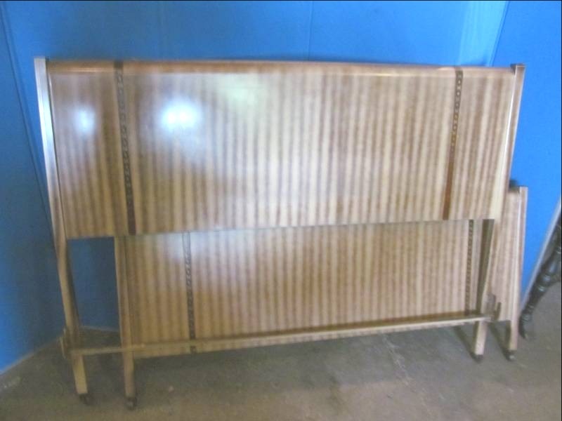 lot 247 image: Vintage metal headboard and footboard