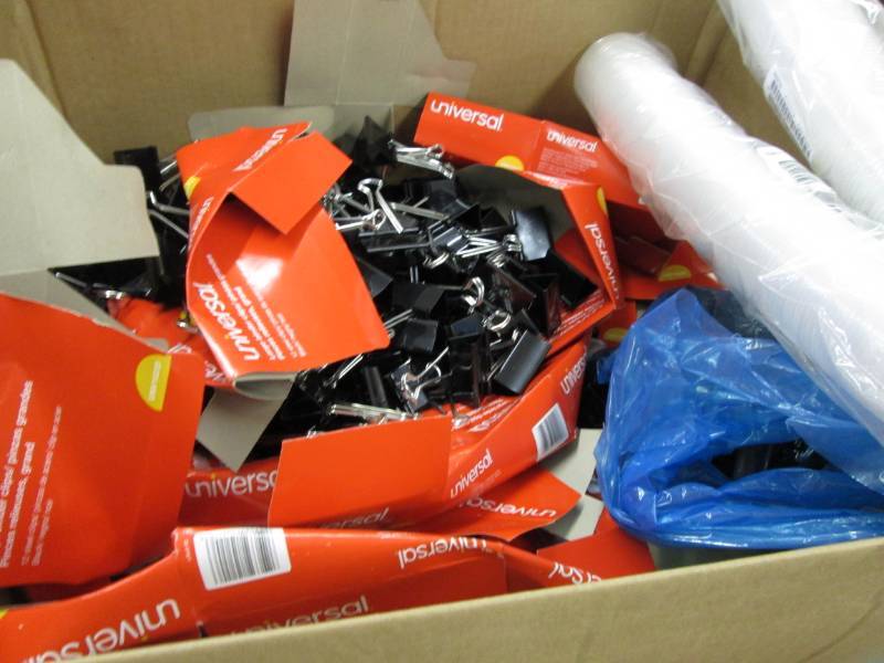 Large Lot of Binder Clips, 2 Sleeve...