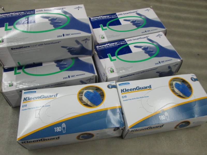5 Boxes Medline Large Nitrile Exam ...