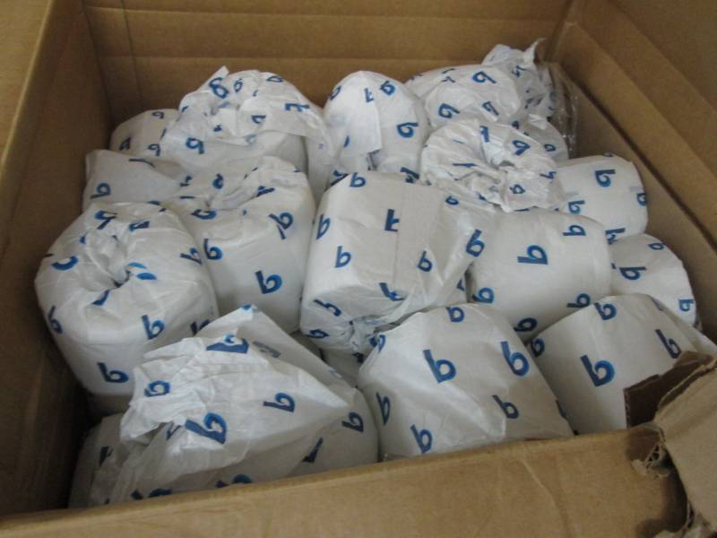 Box of Boardwalk Bathroom Tissue...
