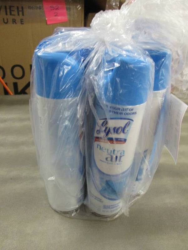 Lot of 8 Lysol NeutraAir 10 oz...