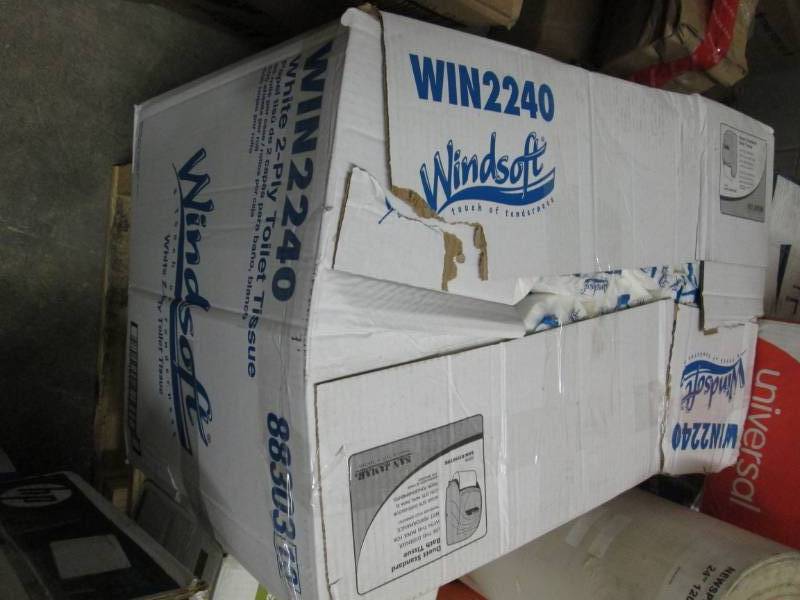 Damaged Case of Windsoft Toilet Tis...