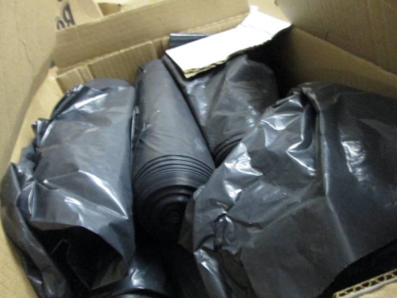60 Gallon Black Garbage Bags, 38x58...