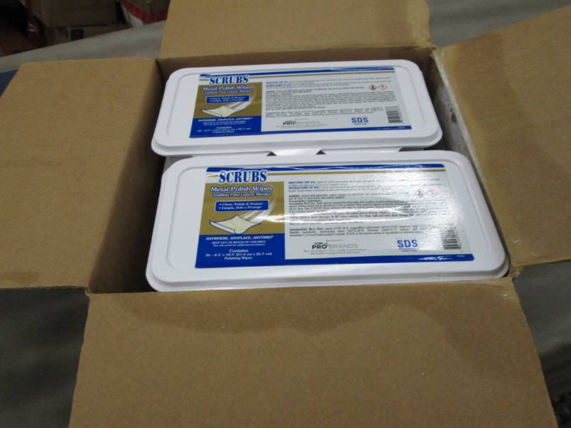 Lot of 6 Scubs Metal Polish Wipes 3...