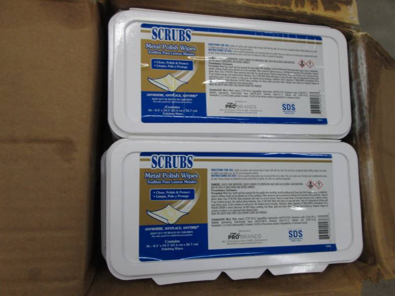 Lot of 6 Scubs Metal Polish Wipes 3...