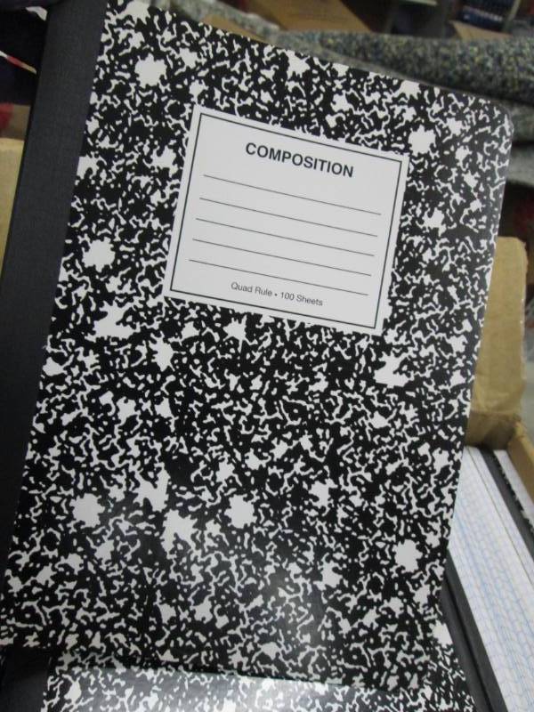 Box of Composition Books Quad Rule,...