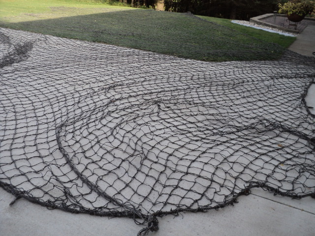 Construction netting also used for ...