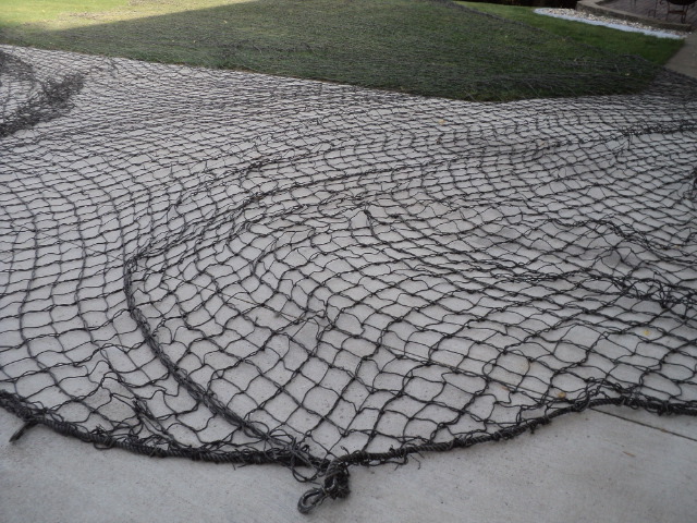 Construction netting also used for ...