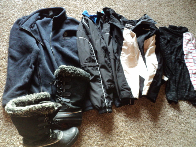 3 womens jacket L and XL, 3 tops a...