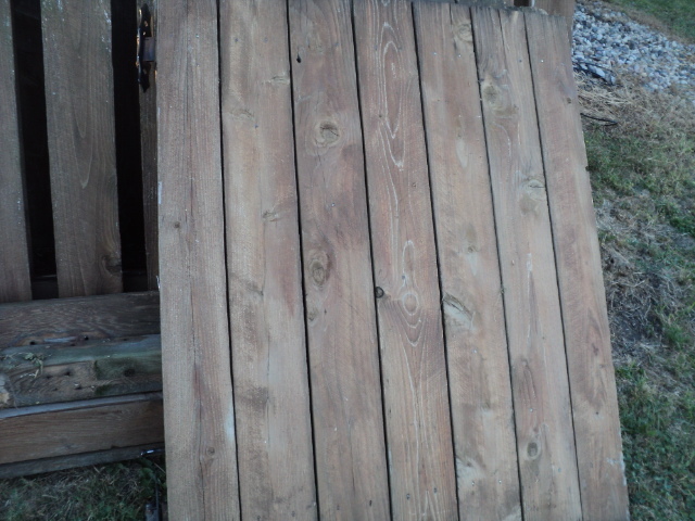 fence gate 40 x 46 weathered cedar...