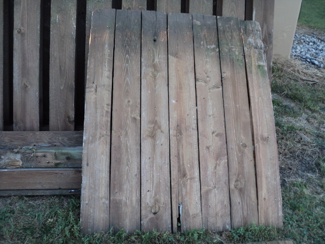 fence gate 40 x 46 weathered cedar...