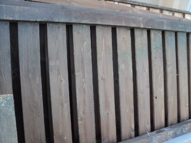 weathered cedar fence panels 88 x ...