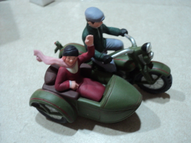 Dept. 56 motorcycle and side car...