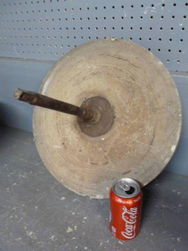 lot 25 image: Antique Grinding Wheel