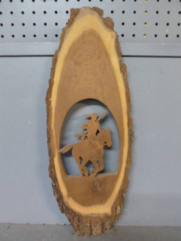 lot 30 image: Custom Made Wooden Wall Carving