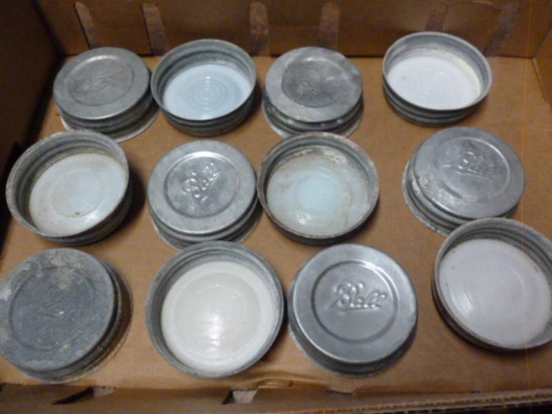 lot 86 image: Vintage Zinc Lids