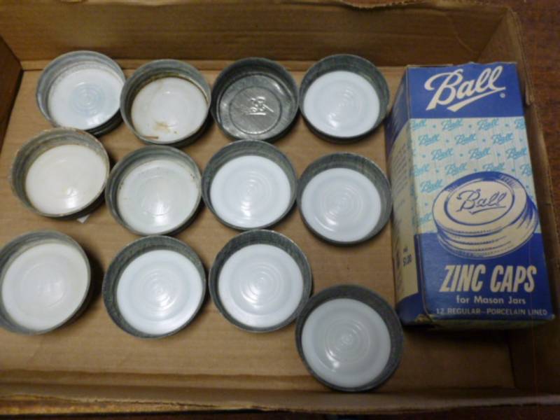 lot 88 image: Vintage Zinc Lids