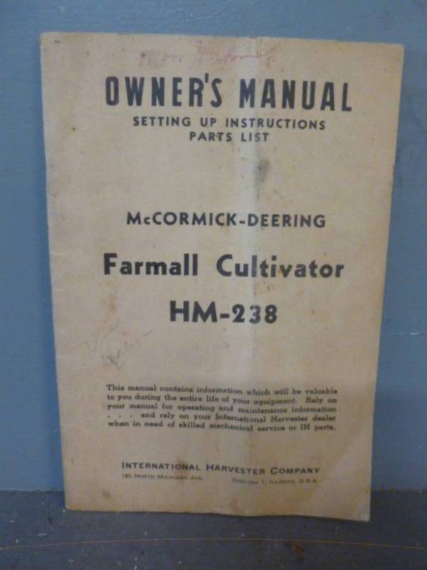lot 94 image: Vintage Manual
