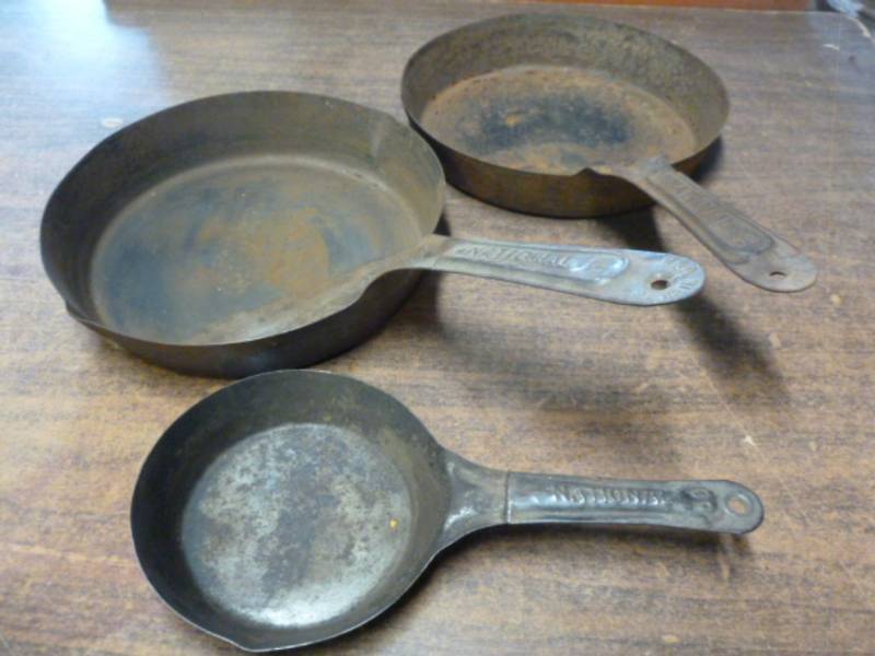 lot 115 image: Antique Steel Pan Set