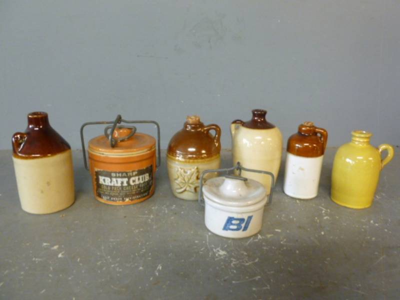 lot 133 image: Vintage Cheese Crocks
