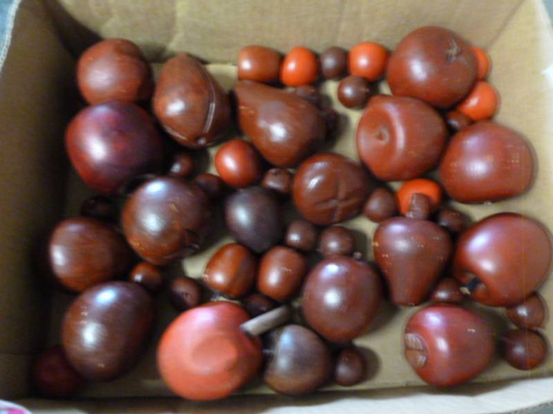 lot 134 image: Wooden Fruit