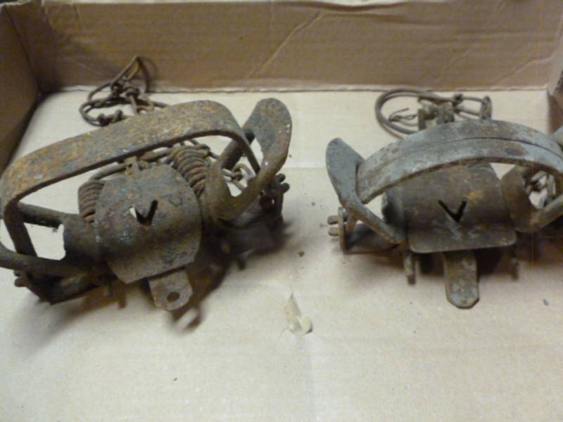 lot 147 image: Vintage Traps