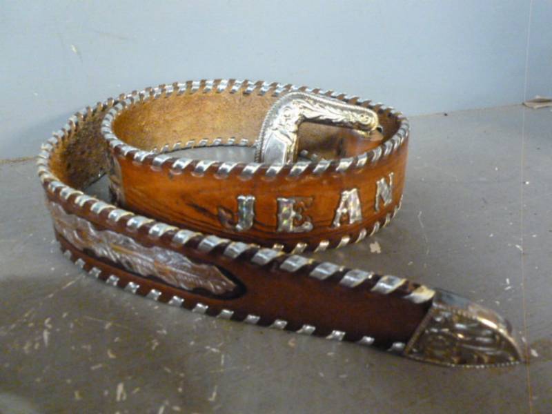 lot 242 image: Leather Belts