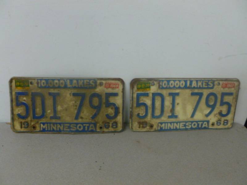 Vintage License Plates