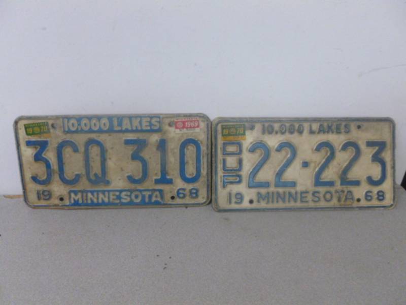 Vintage License Plates