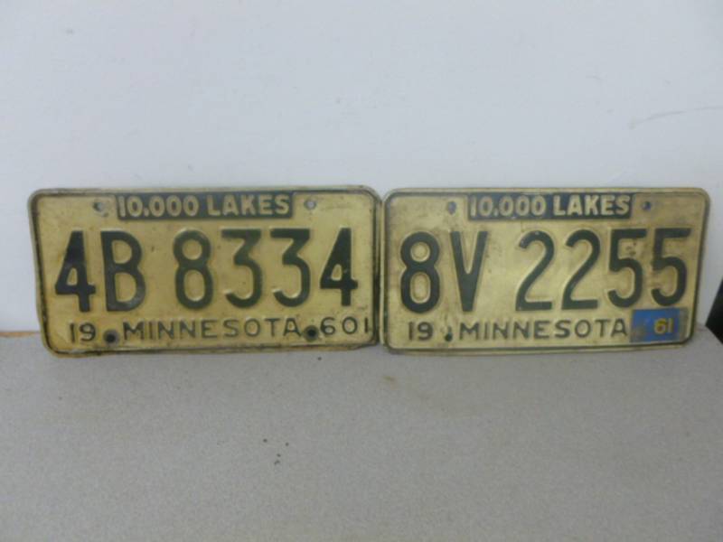 Vintage License Plates