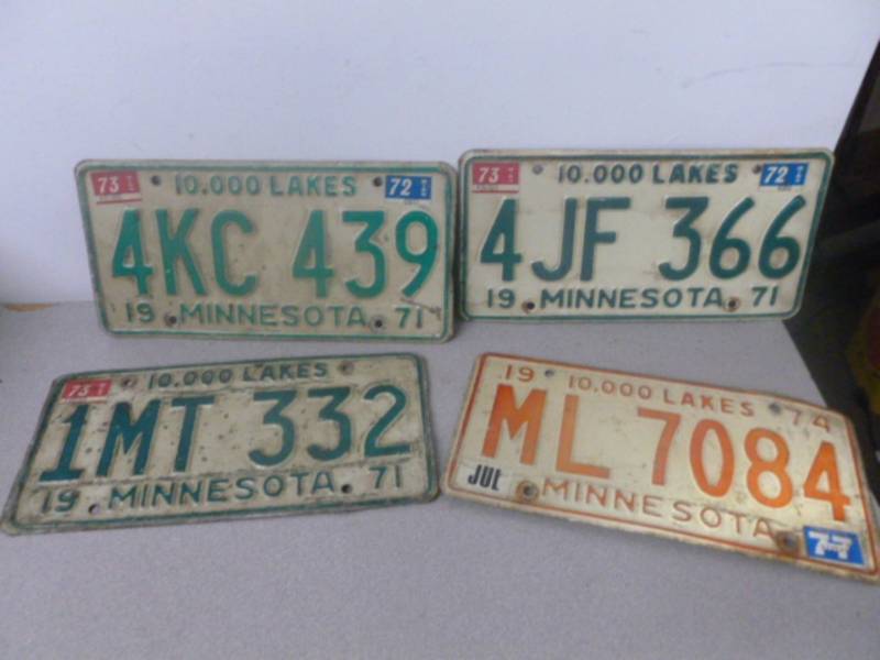 Vintage License Plates