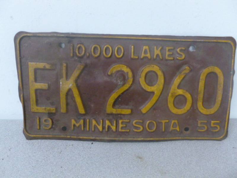 Vintage License Plate