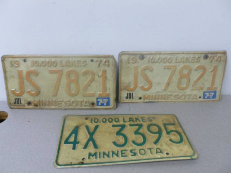 Vintage License Plates