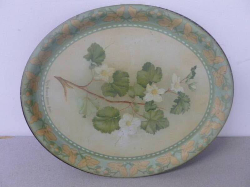 Antique Metal Serving Tray