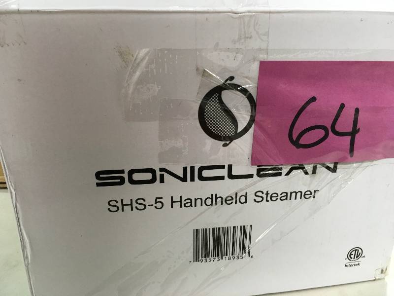 lot 64 image: Soniclean Handheld Steamer SHS-5 in good conditions