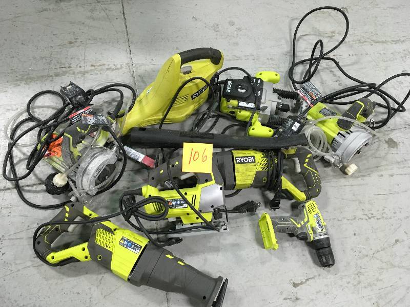 HUGE MISC RYOBI TOOLS FOR PARTS OR REPAIR