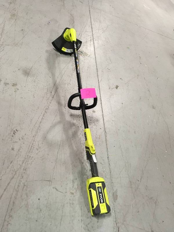 lot 2 image: Ryobi Tools RY40204 40V Lithium-Ion Cordless String Trimmer, Bare Tool in working conditions