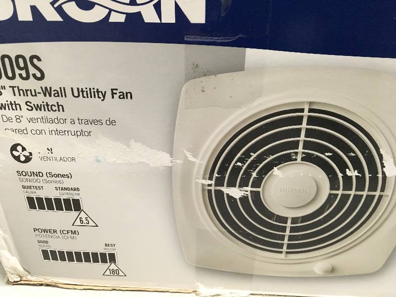 lot 20 image: Broan 509S 180 CFM Through-the-Wall Fan in good conditions